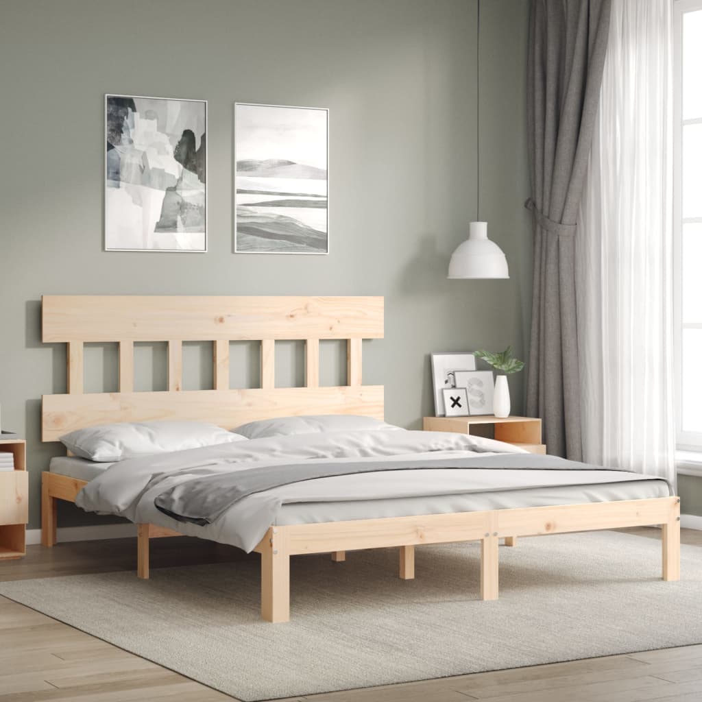 Vidaxl bedframe zonder matras massief grenenhout 160x200 cm