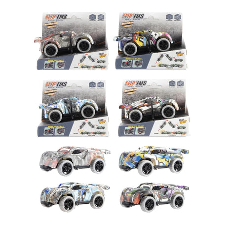 Auto graffiti z odciąganiem 9,5 cm 4 różne kolory