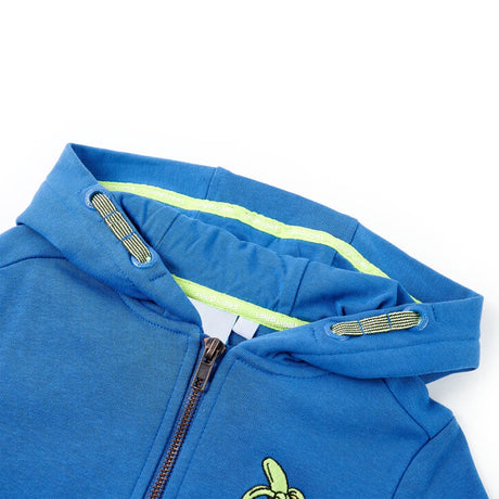Kamizelka dziecięca Vidaxx z kapturem i zamkiem błyskawicznym 92 niebieska