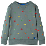 VidaXL Sweter dziecięcy w kolorze 116 khaki