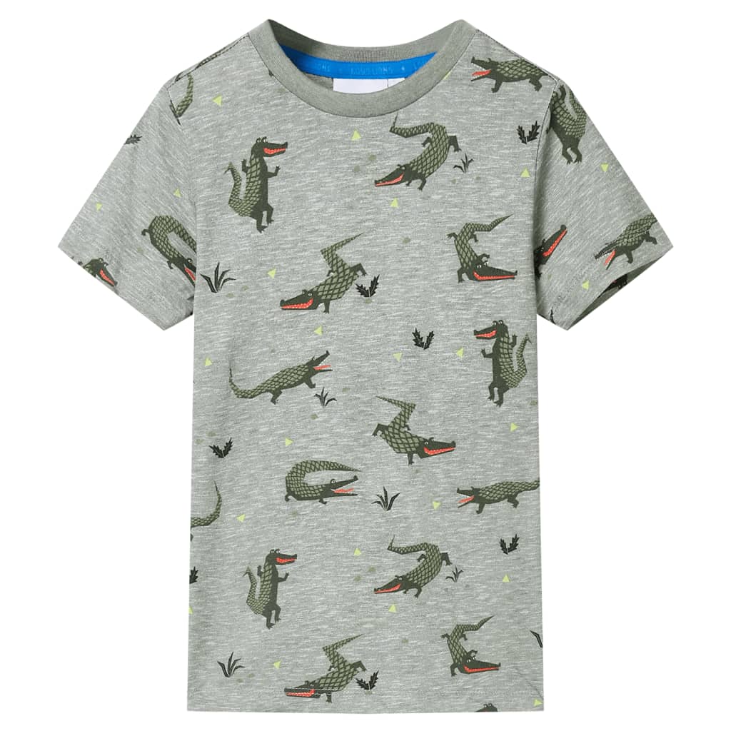 VidaXL Koszula dziecięca 92 w kolorze jasnego khaki w cętki