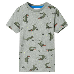 VidaXL Koszula dziecięca 92 w kolorze jasnego khaki w cętki