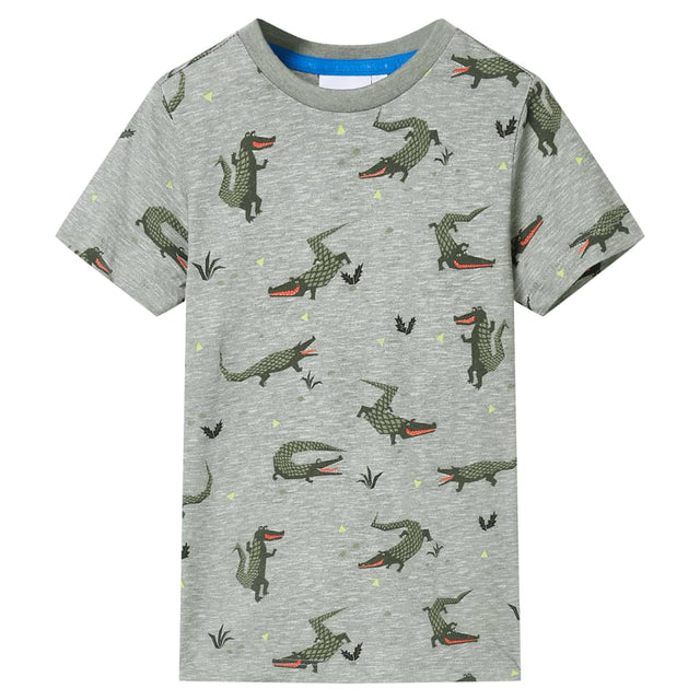 VidaXL Koszula dziecięca 92 w kolorze jasnego khaki w cętki