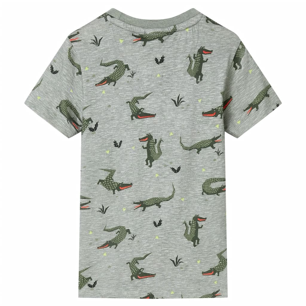 VidaXL Koszula dziecięca 92 w kolorze jasnego khaki w cętki