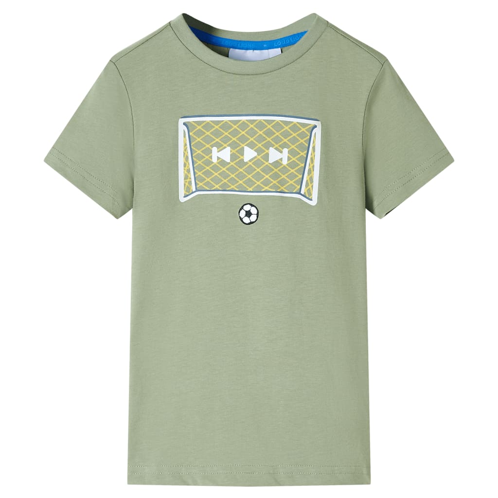 VidaXL Koszula dziecięca 128 jasny khaki