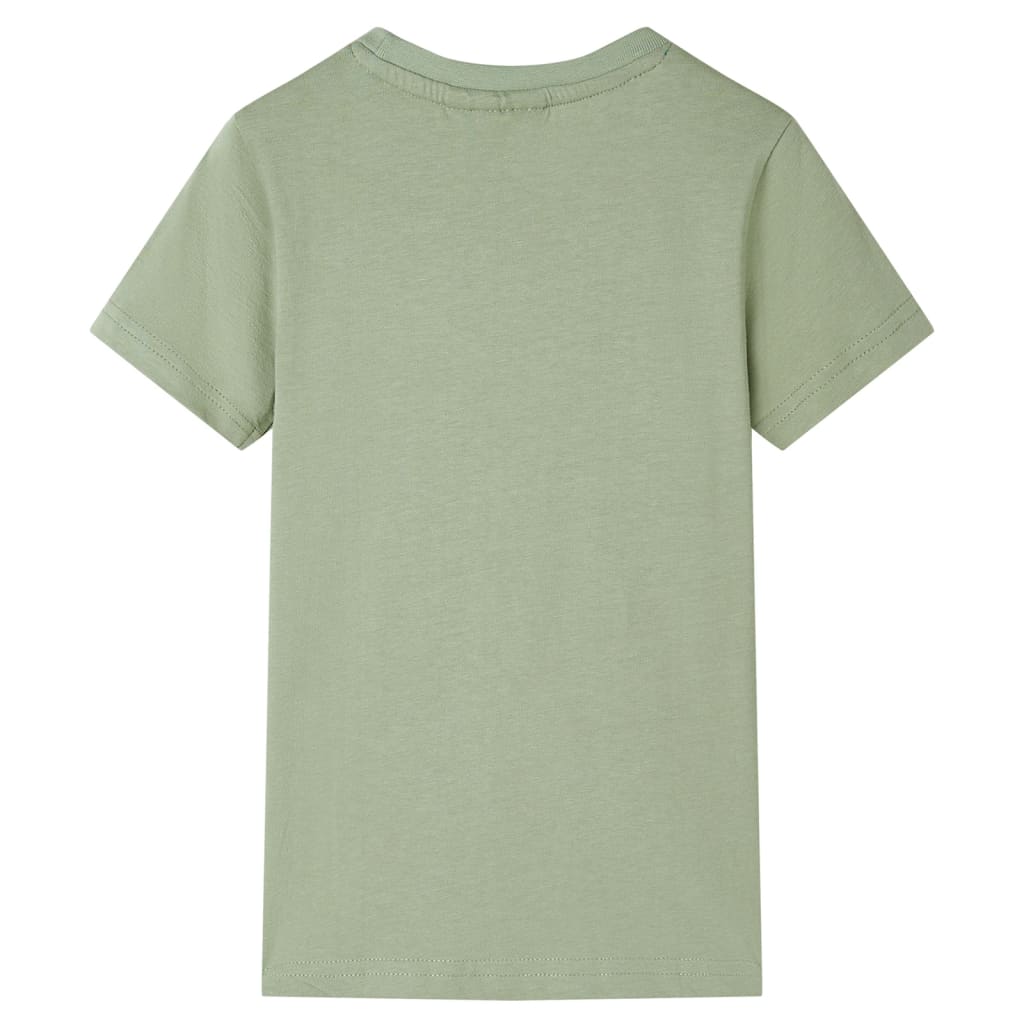 VidaXL Koszula dziecięca 128 jasny khaki