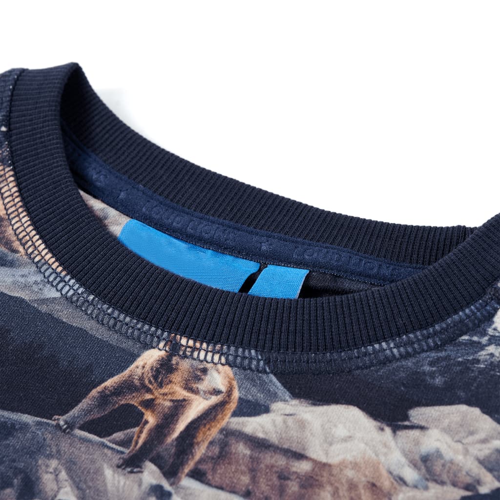VidaXL Sweter dziecięcy 104 granatowy