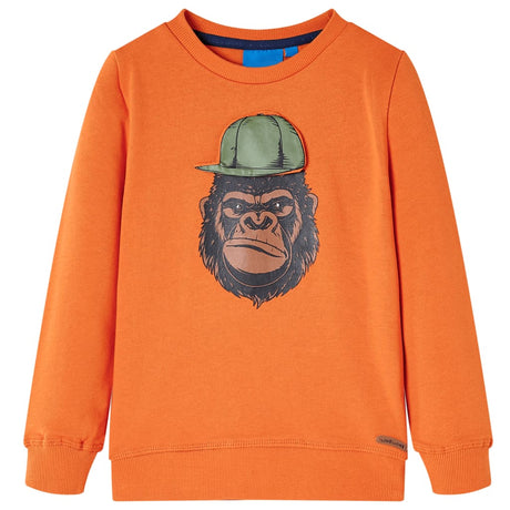 Sweter dziecięcy VidaXL 116 ciemnopomarańczowy