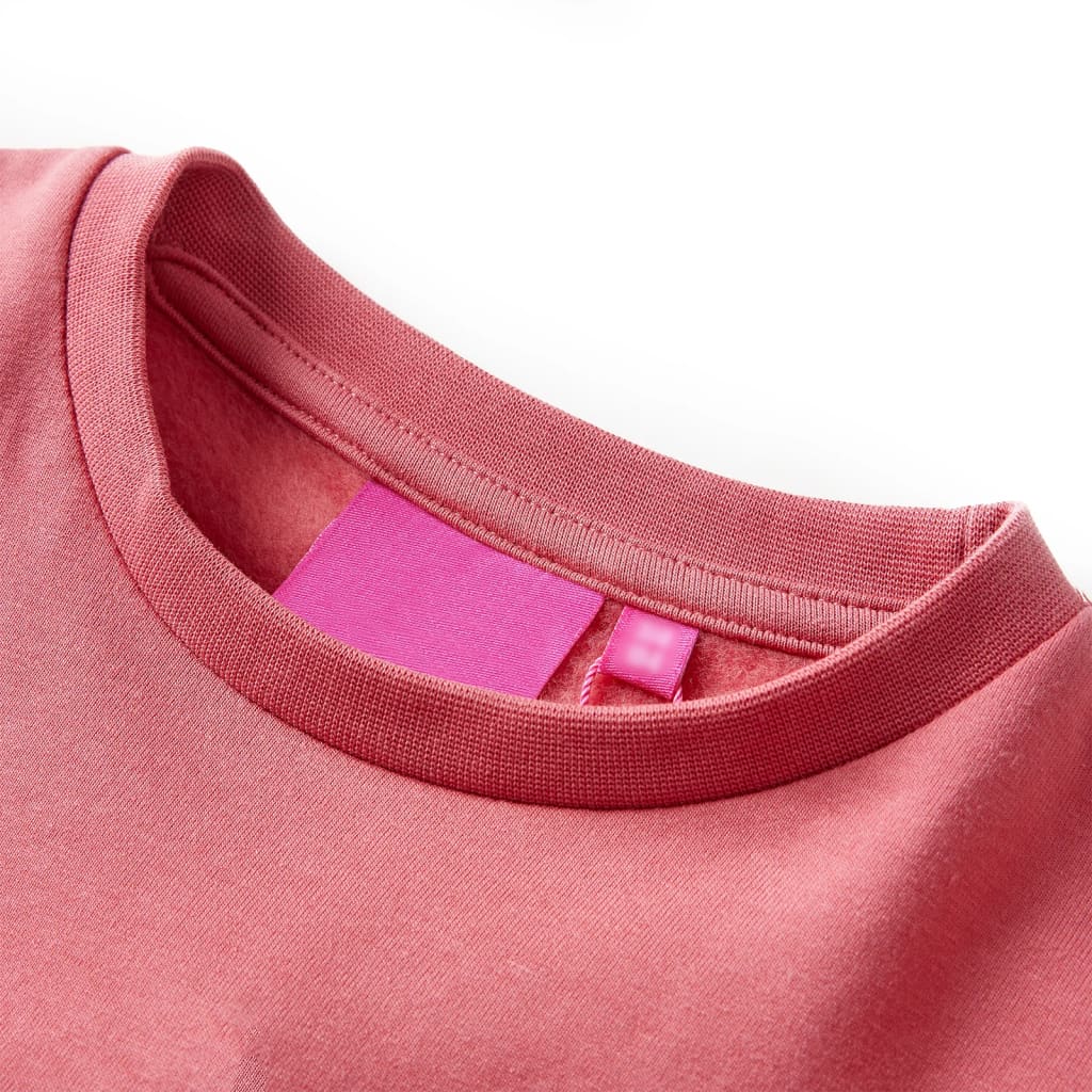 Sweter dziecięcy Vidaxl kolor blok 92 róż i henna