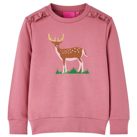 Sweter dziecięcy VidaXL w kolorze malinowym 104