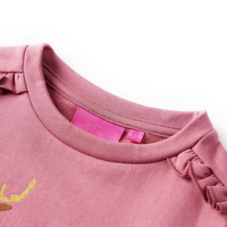 Sweter dziecięcy VidaXL w kolorze malinowym 104