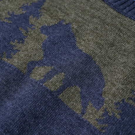 Sweter dziecięcy VidaXL z dzianiny nr 116 w kolorze granatowym