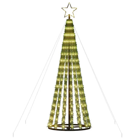Choinka LED Vidaxxl 275 diod LED o barwie ciepłej bieli 180 cm