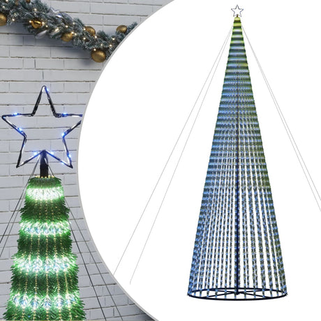 VidaXL Stożek świetlny 1544 niebieskie diody LED, 500 cm