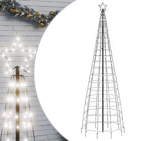 Choinka LED VidaXL z kolcami 570 diod LED, zimna biel, 300 cm