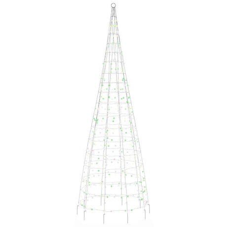 Choinka LED Vidaxxl na maszcie 550 diod LED kolorowych 300 cm