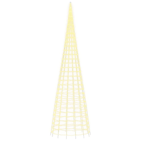 Choinka LED Vidaxxl na maszcie flagowym 3000 diod LED o barwie ciepłej bieli 800 cm