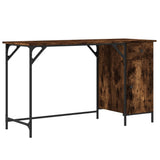 Vidaxl bureau 131x48x75 cm bewerkt hout gerookt eikenkleurig