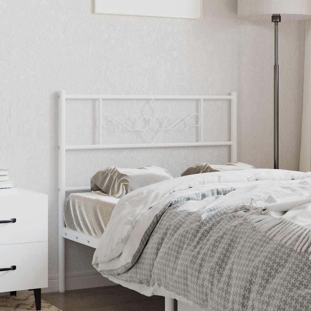Vidaxl vervangend hoofdbord 100 cm metaal wit