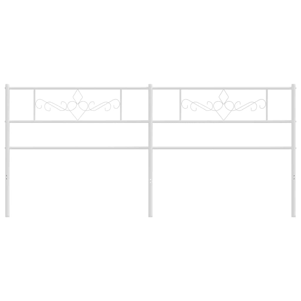 Vidaxl vervangend hoofdbord 180 cm metaal wit