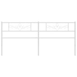 Vidaxl vervangend hoofdbord 180 cm metaal wit
