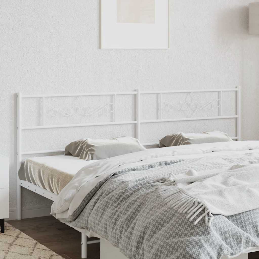 Vidaxl vervangend hoofdbord 180 cm metaal wit