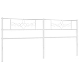 Vidaxl vervangend hoofdbord 193 cm metaal wit