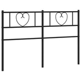 Vidaxl vervangend hoofdbord 120 cm metaal zwart