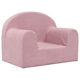 Vidaxl kinderbank zacht pluche roze