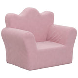 Vidaxl kinderbank zacht pluche roze