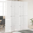 Vidaxl kamerscherm met 5 panelen massief paulowniahout wit