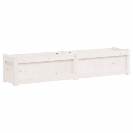 Donica Vidaxx 150x31x31 cm z litego drewna sosnowego w kolorze białym
