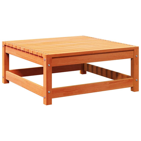 Vidaxl tuinvoetenbank 70x70x30 cm massief grenenhout wasbruin