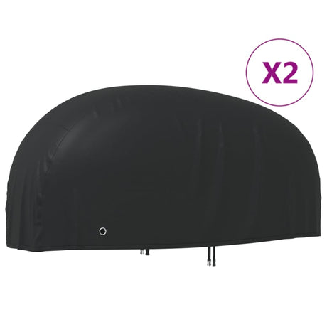 VidaXL Pokrowce na motocykl 2 szt. 220x95x110 cm, tkanina oxford 210D