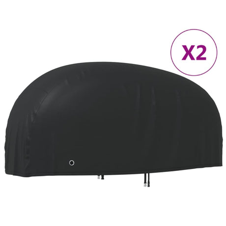 VidaXL Pokrowce na motocykl 2 szt. 230x95x125 cm 210D tkanina oxford