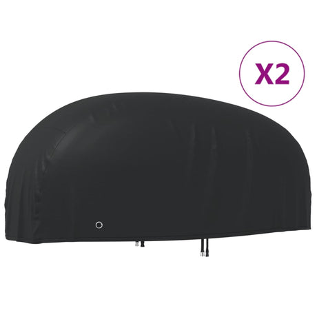 VidaXL Pokrowce na motocykl 2 szt. 265x105x125 cm, tkanina oxford 210D