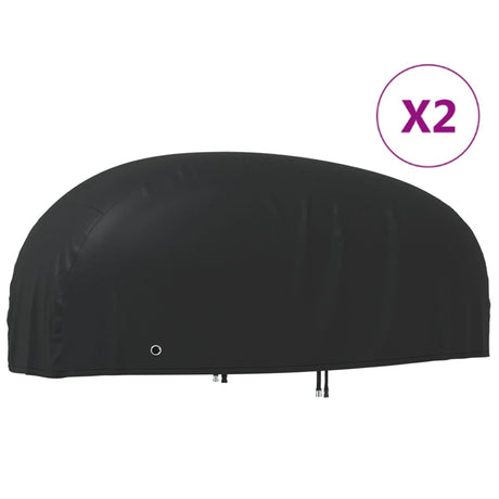 VidaXL Pokrowce na motocykl 2 szt. 295x110x140 cm, tkanina oxford 210D