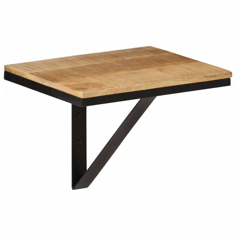 Vidaxl wandschap 40x30x32 cm massief mangohout en ijzer