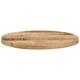 Vidaxl tafelblad rond ø 50x1,5 cm massief ruw mangohout