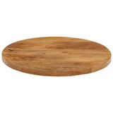 Vidaxl tafelblad rond ø 50x3,8 cm massief ruw mangohout