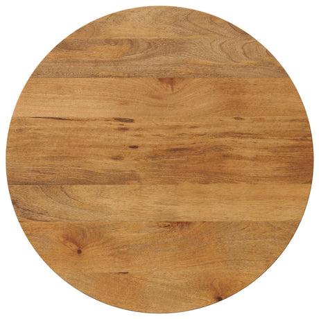 Vidaxl tafelblad rond ø 80x3,8 cm massief ruw mangohout