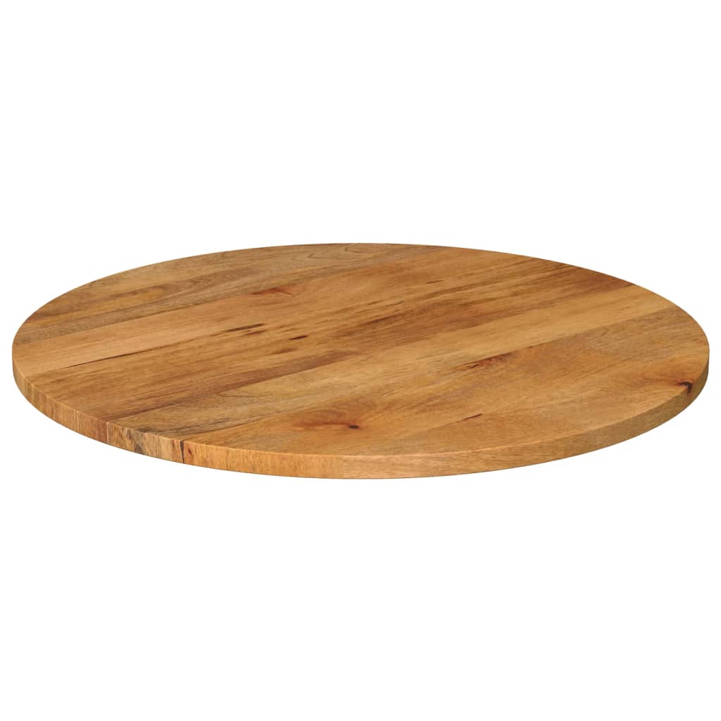 Vidaxl tafelblad rond ø 80x3,8 cm massief ruw mangohout