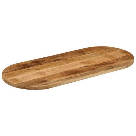 Vidaxl tafelblad ovaal 90x40x2,5 cm massief ruw mangohout