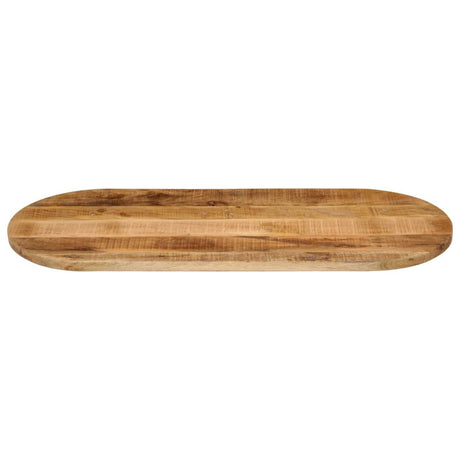 Vidaxl tafelblad ovaal 90x40x3,8 cm massief ruw mangohout