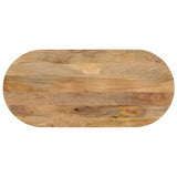 Vidaxl tafelblad ovaal 120x60x2,5 cm massief mangohout