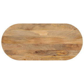 Vidaxl tafelblad ovaal 90x40x3,8 cm massief mangohout