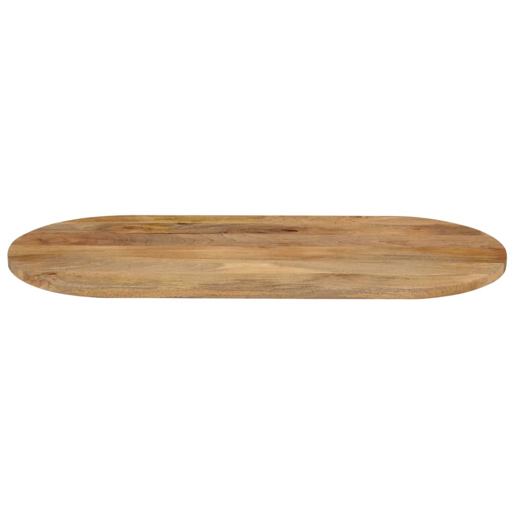 Vidaxl tafelblad ovaal 100x40x3,8 cm massief mangohout