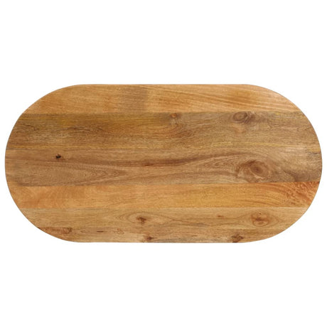 Vidaxl tafelblad ovaal 90x40x2,5 cm massief mangohout