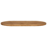 Vidaxl tafelblad ovaal 120x60x2,5 cm massief mangohout