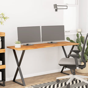 Vidaxl bureaublad rechthoekig 160x50x2,5 cm massief acaciahout